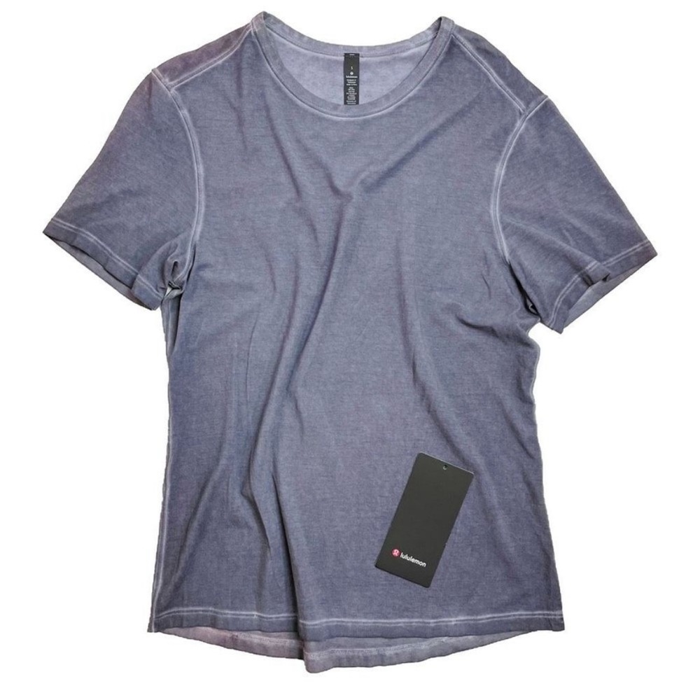 Lululemon 5 Year Basic Tee Garment Dyed Anchor Sun Wash Grey S NWOT